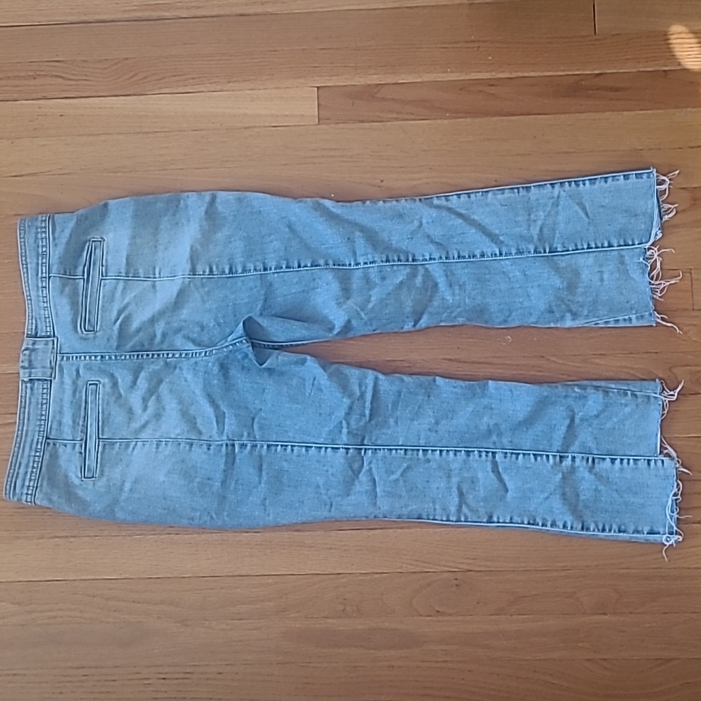 Chelsea28 Flare Button Fly Ankle High Rise Jeans - Picture 2 of 8